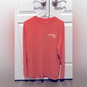 reel life men’s breathable coral shirt